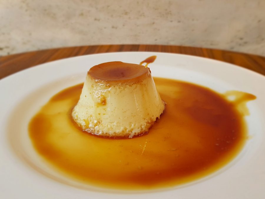 Flan de la casa Hotel Montemar Llanes