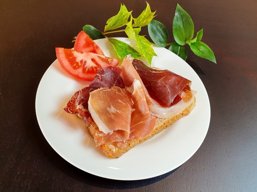 Tostada de jamon